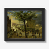 The Sharpening Market with the building 'The Admiralty' in Amsterdam by Unknown - thumbnail_1_bf_66fe84798213847b6f357c2c